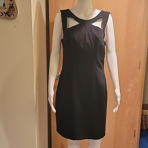 Boston Proper black asymmetrical dress